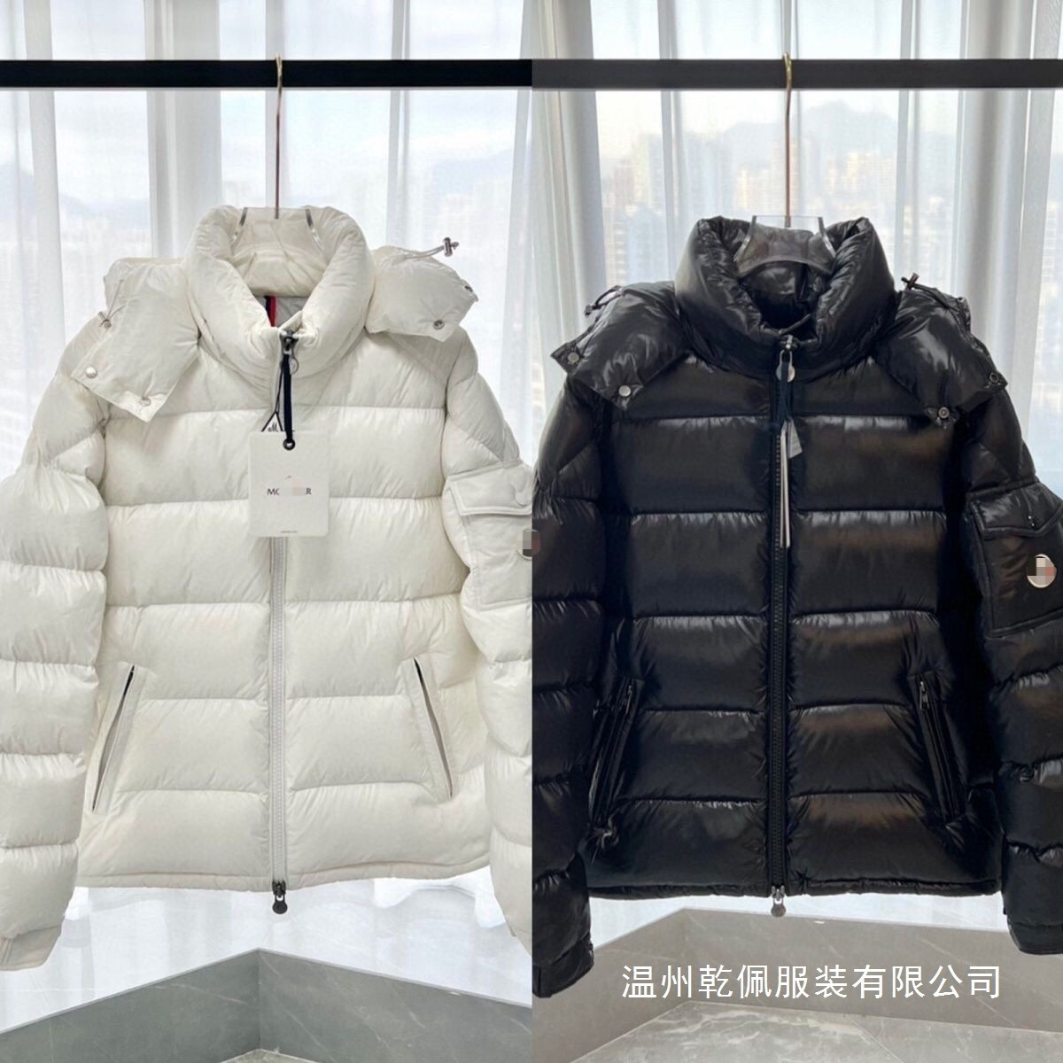冬季新款蒙家玛雅羽绒服男女白鸭绒短款加厚亮面免洗保暖maya批发