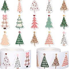 漫画クリスマスツリーステッカークリスマスデコレーションステッカーギフトデコレーションステッカーカラークリスマスツリーデコレーションステッカー