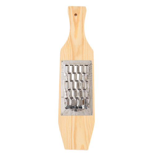 Household commercial No. 14 stainless steel screws fixed with hanging wood plank grater radish potato shredding thickness hole planer