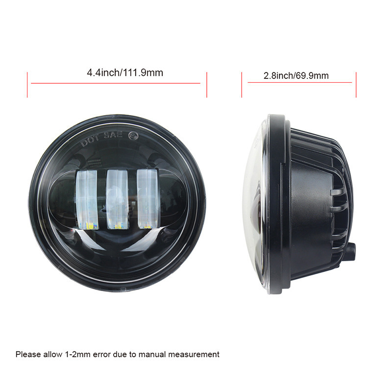 Cross Angel Eye Led Fog Light 4.5 Inch 30W Motorcycle Harley Modified Davidson Front Fog Light Motorcycle Daytime Running Light
