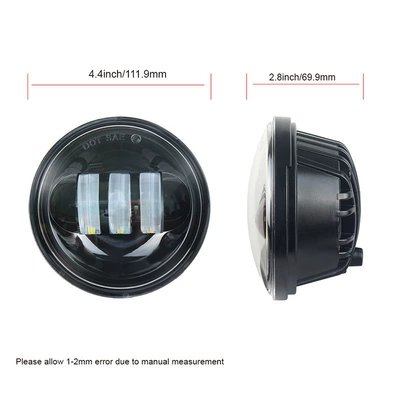 Cross Angel Eye Led Fog Fog lamp - 1-45inch-black-surface-without-ring-fog-lamp-1