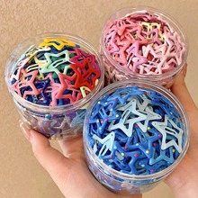 彩色星星儿童发卡女童侧边夹多巴胺风格五角星BB夹碎发后脑勺发饰