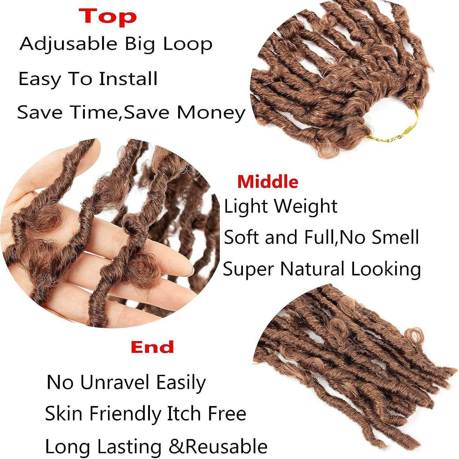 Temu/shein mariposa crochet cabello peluca africana trenza sucia Butterfly locs peluca de ganchillo