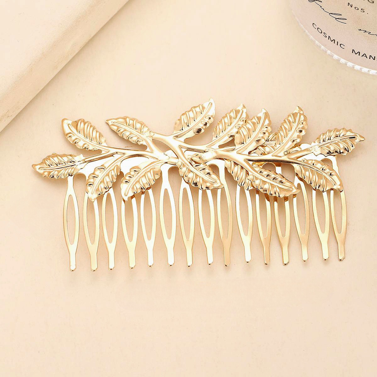 Nuevo peine de hoja transfronterizo, peine de inserción, tocado de novia, accesorios para el cabello, fuente de Amazon, accesorios para el cabello, pequeños regalos