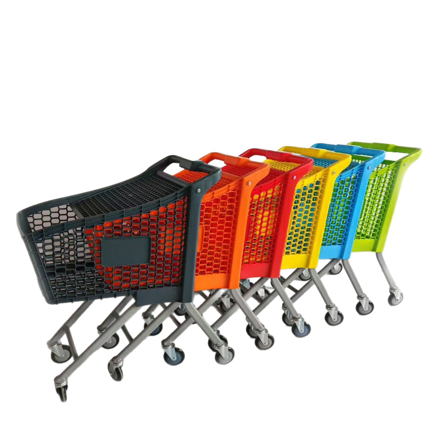 Carrito de Compras de Plástico Plástico Multifuncional para Supermercados y Almacenes