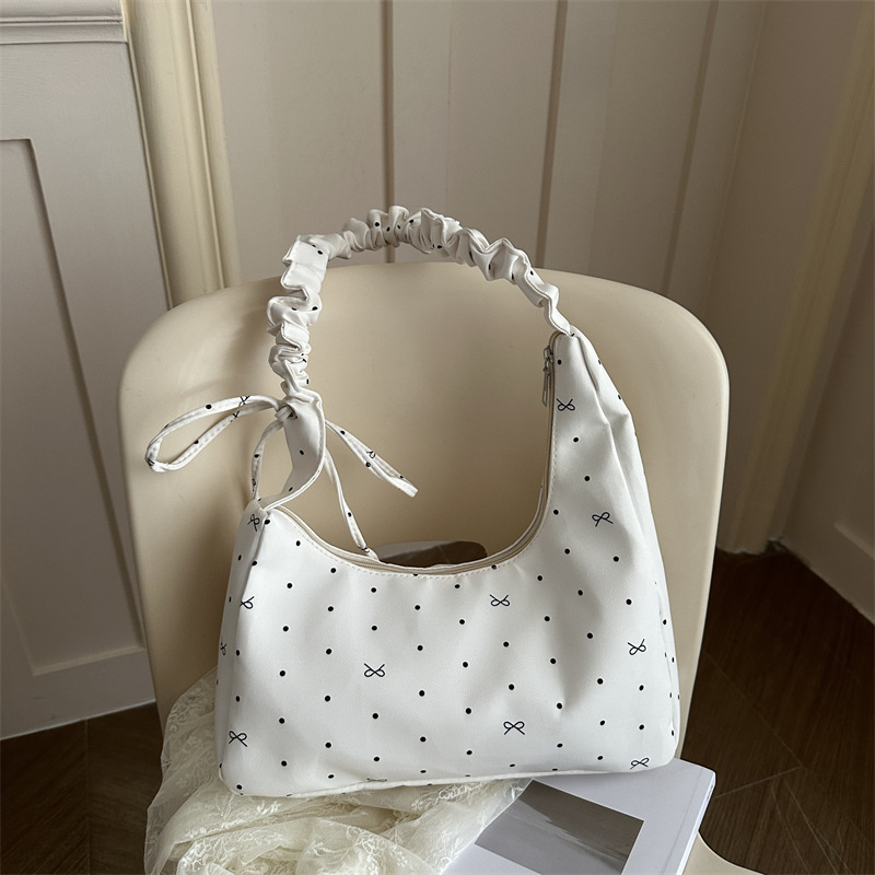 Bolsa tote da moda com estampa de laço para maternidade e ginásio_voghion.com