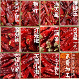 批发贵州二荆条干辣椒印度魔鬼椒朝天椒石柱红小米辣灯笼椒子弹头