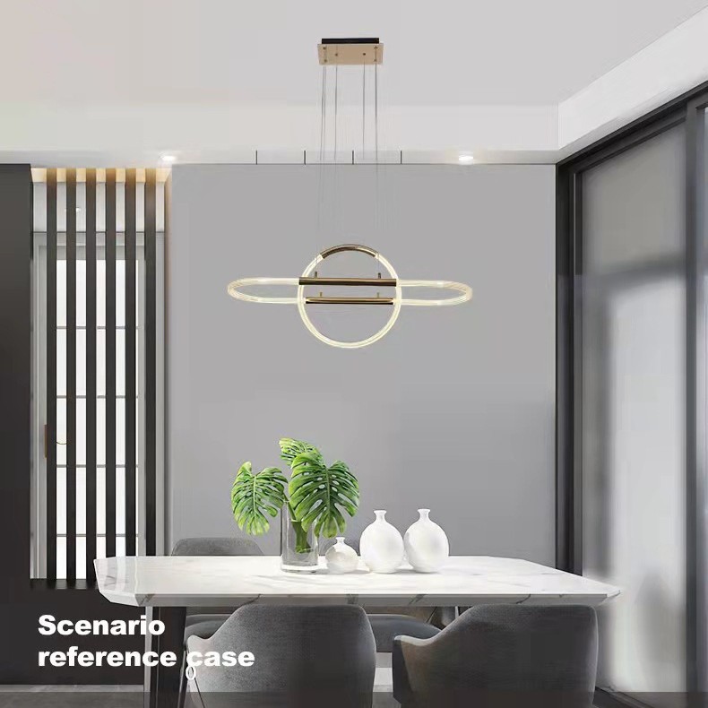 Lámpara de diseño nórdico lámpara de villa de diseño moderno lujoso simple personalidad creativa sala de estar comedor ahora