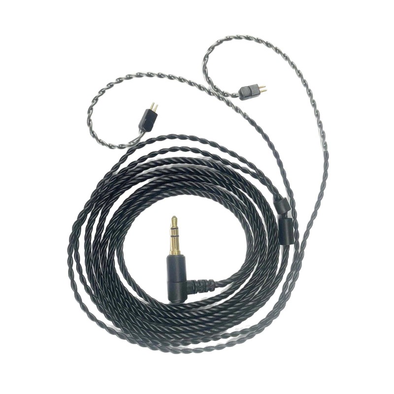 4 ストランド黒無酸素銅ツイスト Shure 射出成形 IE40MMCX0.78IE80QDCTFZ ヘッドフォンアップグレードケーブル|undefined