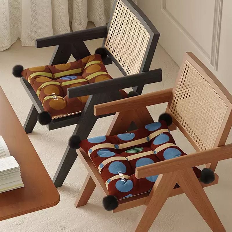 Casual Retro American Home Dining Chair Cushion Autumn and Winter Warm and Cool Cushion Student Dormitory Classroom Seat Cushion Casual Retro American Home Dining Chair Cushion Autumn and Winter Warm and Cool Cushion Student Dormitory Classroom Seat Cushion