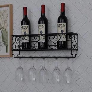 Wall-mounted wine glass bottle rack Nordic wine goblet Rack restaurant kitchen wall decoration rack storage wholesale