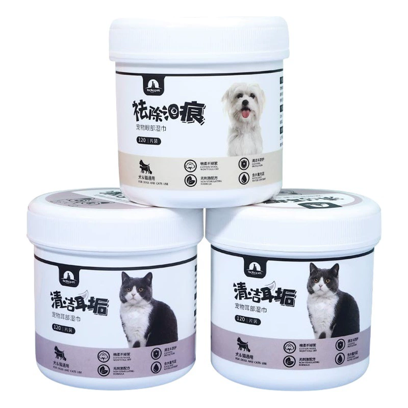 Пеппи Тао VIP Тедди глаз шкала очистки Pet салфетки 120 Pet глаз салфетки