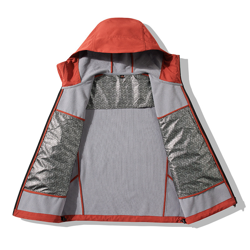 [Graphene] Soft Shell Outdoor Hiking Mountaineering Suit Jacket for Men and Women Lightweight Windproof and Waterproof