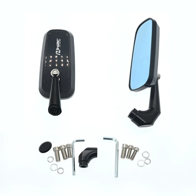Sh-5576 Motorcycle Rearview Mirror Set Cnc Reflector H2C Modified Reversing Mirror Atv Reflector (Motorcycle rearview mirror) - short-pole-7cm-h2c-black-pair-of-two