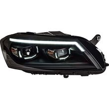 12-16款迈腾大灯总成迈腾B7老改新LED日行灯流光转向LED透镜改装