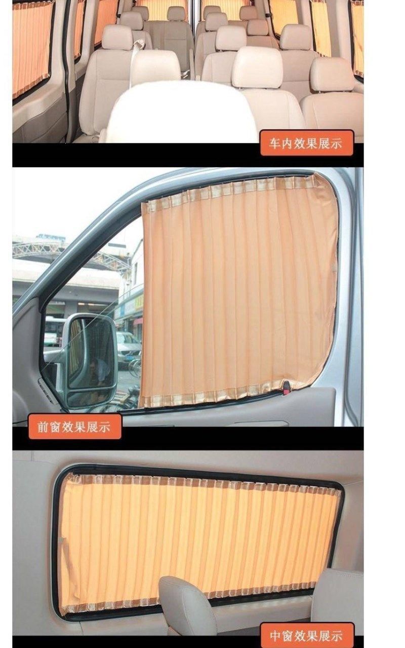 Dongfeng Yufeng V9 long axis and short axis special shading sunscreen car private sunshade double track car curtain