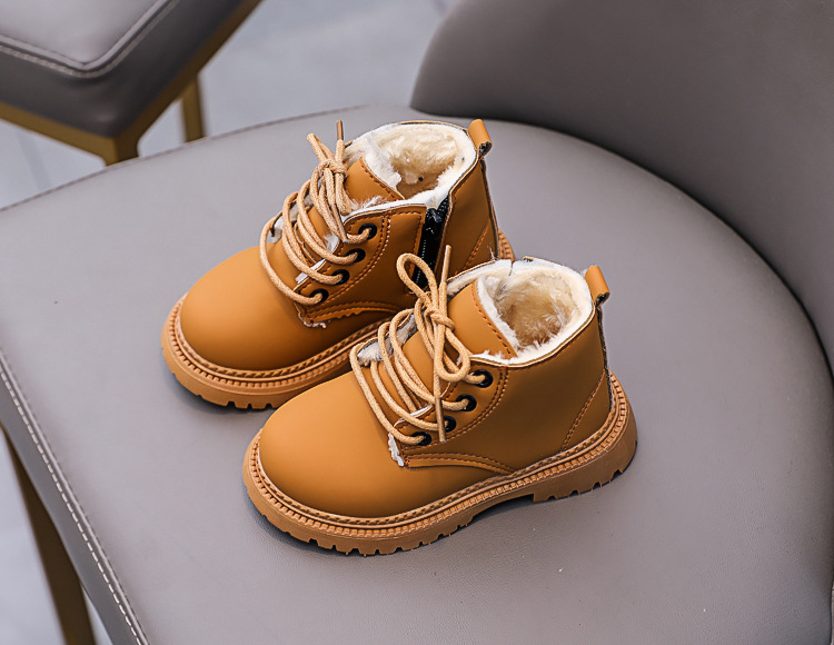 Bottines martin fourrées pour enfant chaussures hiver garçon_voghion.com