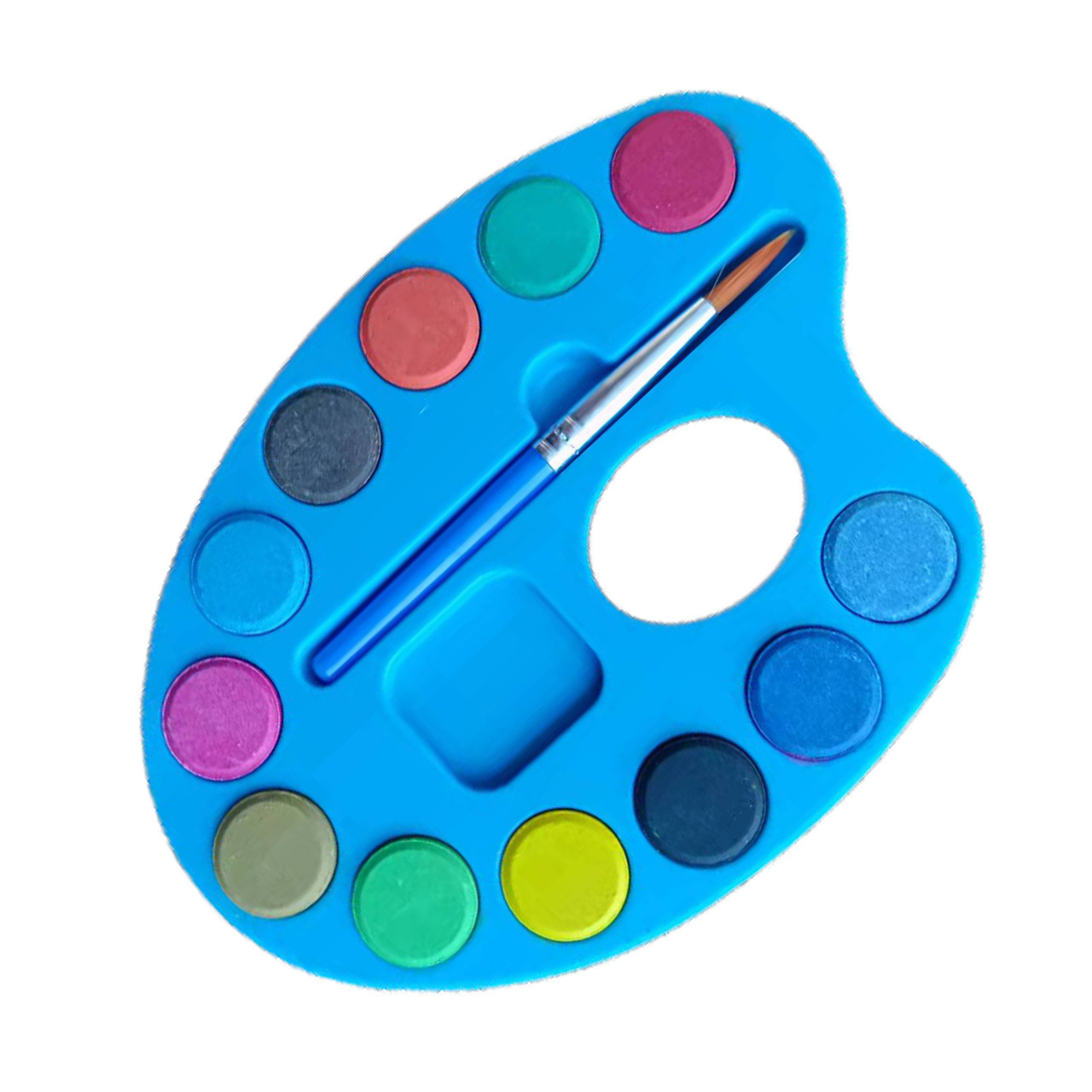 Pintura de acuarela 12 colores herradura polvo sólido pastel pintura al por mayor traje de pintura bosquejo