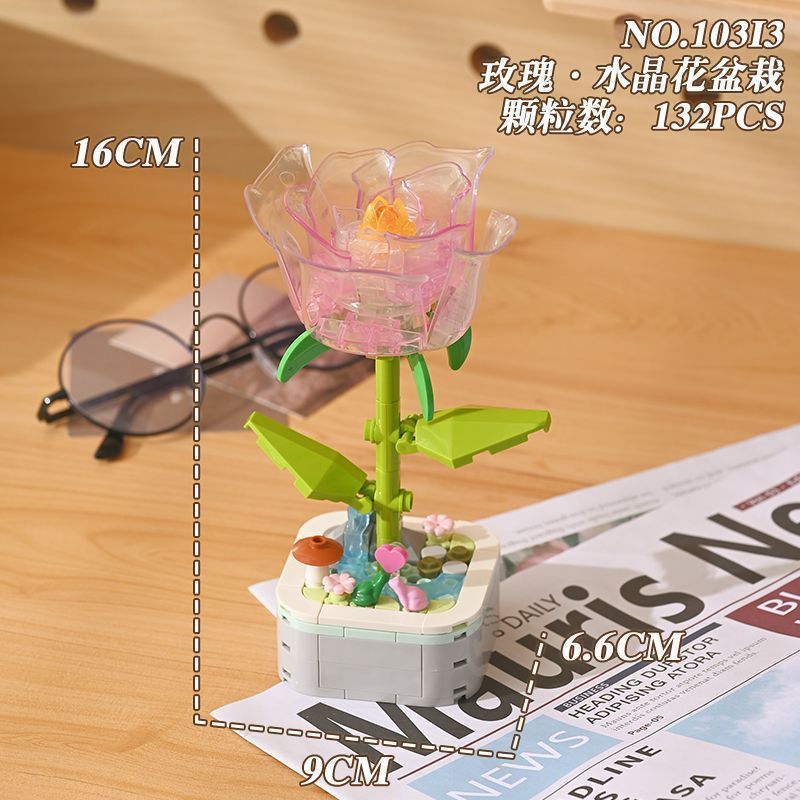 Compatible con insectos, alta vida marina, flores, plantas, bloques de construcción, plantas en maceta, puzzle, juguetes, joyas, adornos