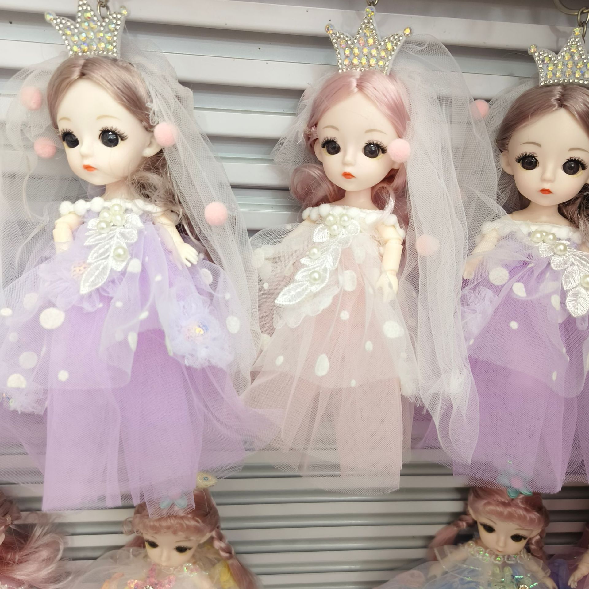 Cute Gauze Skirt Doll Pendant 15cm Jointed Doll Doll Chinese Style Barbie Pendant Girl Gift