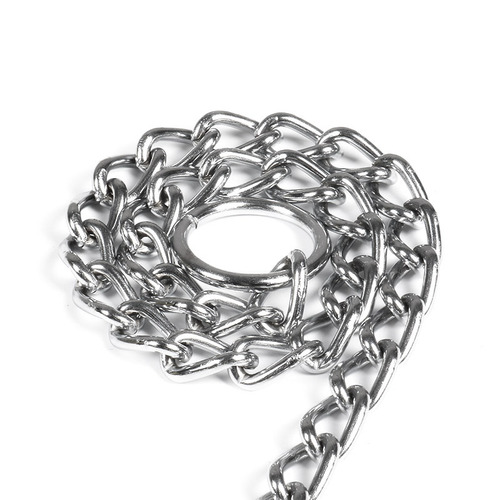 Manufacturer Direct Sale Metal Double Ring Adjustable Dog Chain Necklace Collar P Chain Anti-Bite Collar Pet Collar