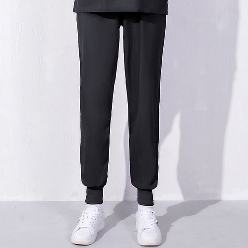 Nurse pants white female nurse uniform pants summer thin pink elastic waist large size blue trousers medical work pants