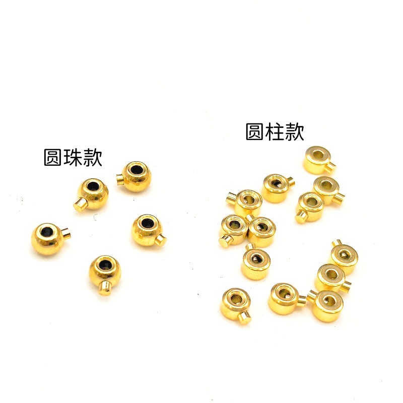 真空電気 18 18K ゴールドチタン鋼位置決めカードワイヤーバックル圧力鍋固定バックル非退色閉鎖バックル DIY パールアクセサリー