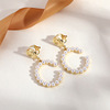 Advanced ear clips with tassels, high quality retro earrings, no pierced ears, light luxury style, wholesale