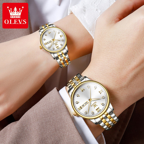 Dropshipping Oris new couple watches for men and women, fashion trend brand quartz men's and women's watches