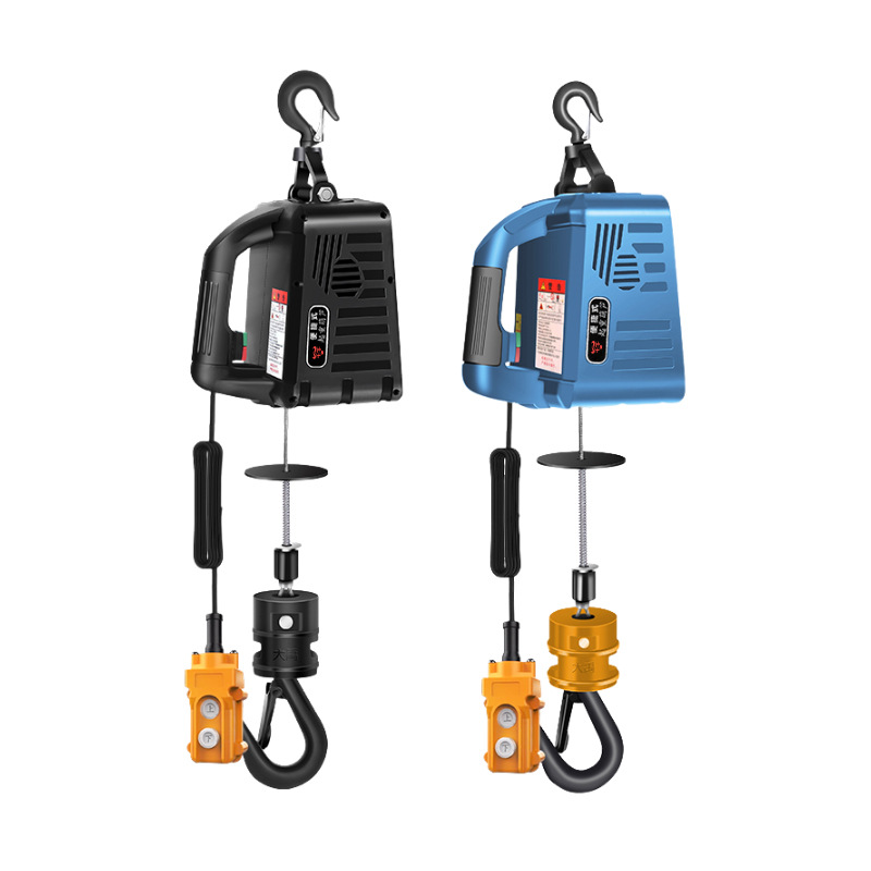 Miniature electric hoist small hoist 220V household small hoist remote control portable air conditioning electric hoist 5