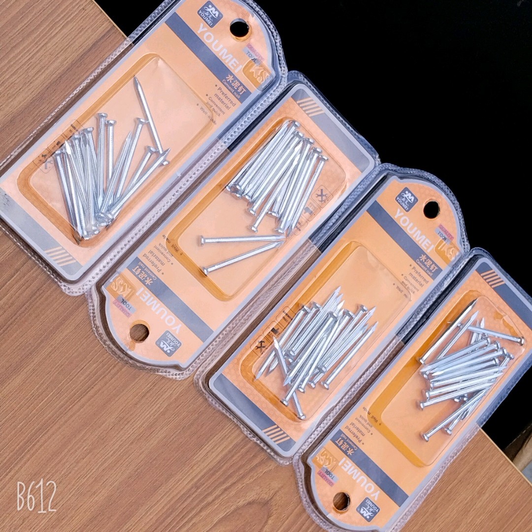 泡壳装水泥钉钢钉线卡墙钉挂画钉相框钉水泥钢钉铁钉批发