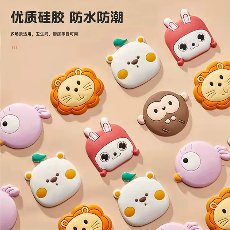 Мультфильм креативная дверная ручка анти-столкновение коврик Настенная Наклейка за дверью холодильник столкновение наклейка Бытовая немая утолщенная Силиконовая Защитная Наклейка