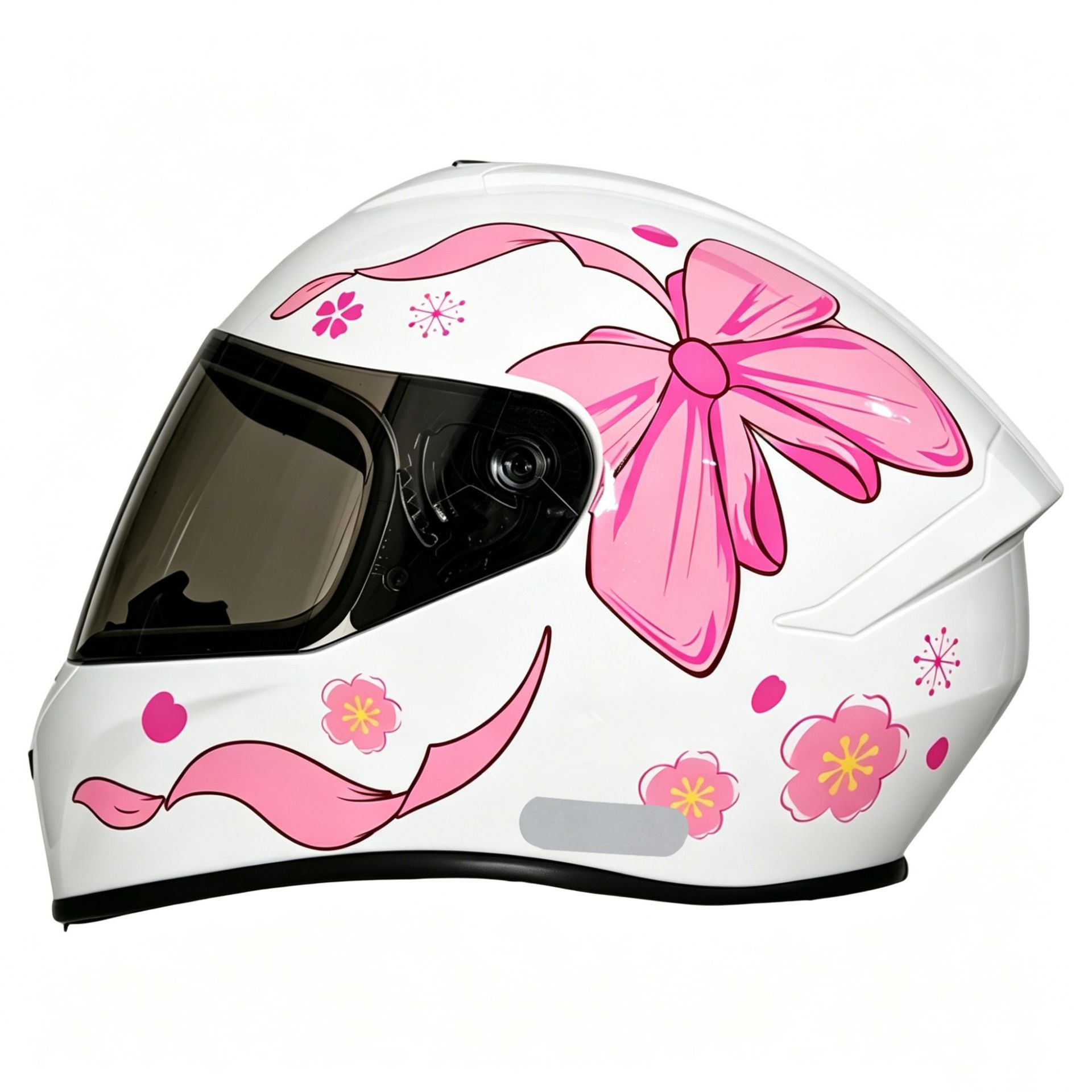 3C certified motorcycle helmet with personalized patterns, suitable for all seasons, electric vehicle riding helmet, safe and comfortable full-face helmet