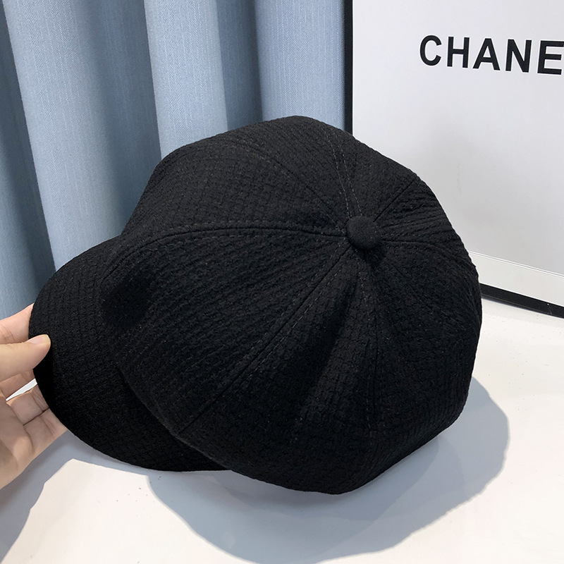 British style beret children's Korean version internet celebrity fashion versatile painter hat duck tongue newspaper boy_voghion.com