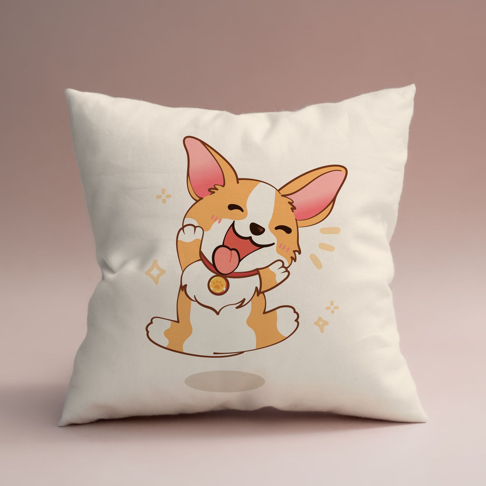 Cartoon ins Corgi Pillowcase Office Pillow sofa Cushion automobile Pillows Amazon Explosive money Home Furnishing
