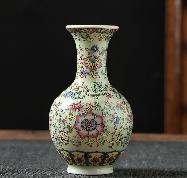 Ceramic retro enamel flower-shaped