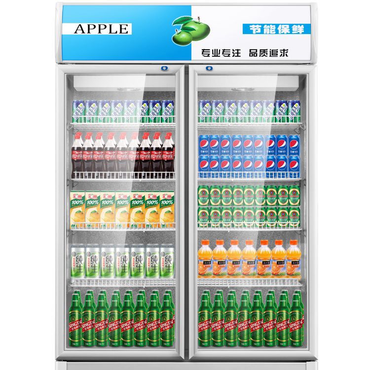 饮料保鲜柜商用啤酒冷藏柜三门大容量直冷风冷保鲜柜超市饮品展示