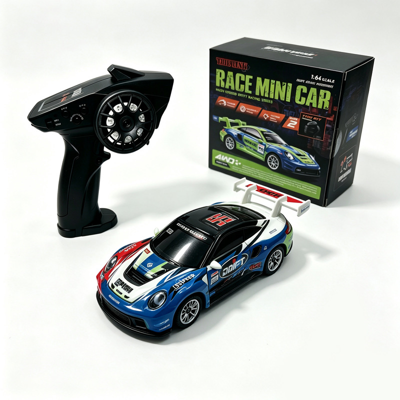 Cross-border new product 1:64 four-wheel drive drift car mini remote control car 2.4G multi-player racing toy car with complete certificates Cross-border new product 1:64 four-wheel drive drift car mini remote control car 2.4G multi-player racing toy car with complete certificates