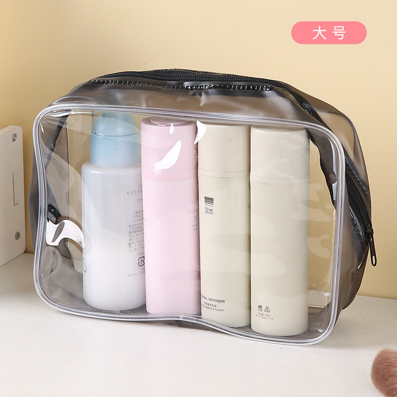 厚みのある既製の PVC ビジュアルトイレタリーバッグアウトドア旅行化粧品トイレタリー収納袋防水ジッパーバッグ|undefined