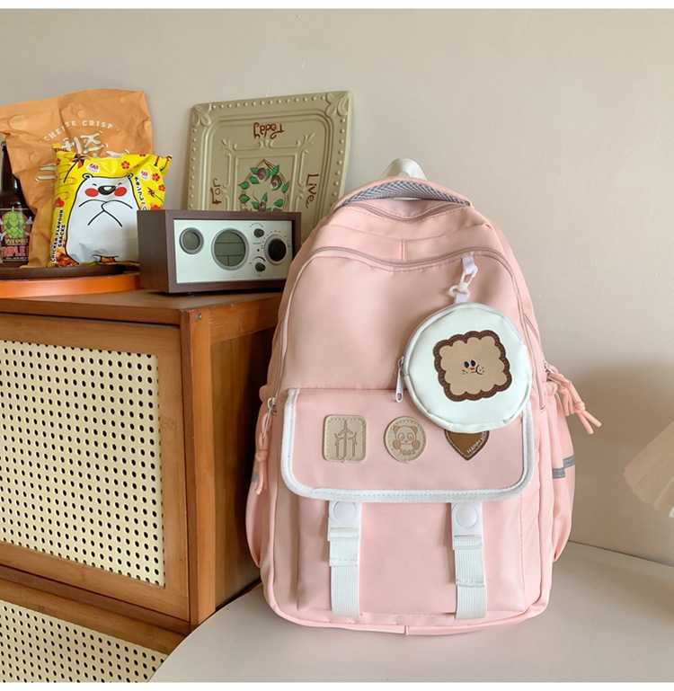 Kids Backpacks New Junior High School High School School Pink Girl Junior High School High School Student Backpack_voghion.com