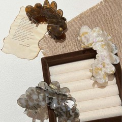 25夏季新款女士法式优雅醋酸花瓣抓夹发夹头饰盘发鲨鱼夹0729d11