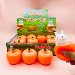 Bestselling Turnip Rabbit Squeeze Cup Creative Toy Rabbit Stress Relieving Cup Novelty Fun Play Prank