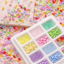 10克亚克力透明实色花生珠diy手工制作串珠手链项链饰品配件散珠