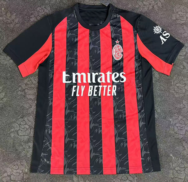 Camiseta de fútbol de manga corta del equipo nacional del Club Barcelona, versión tailandesa 242526, para aficionados masculinos, local y visitante, con la camiseta de Messi.