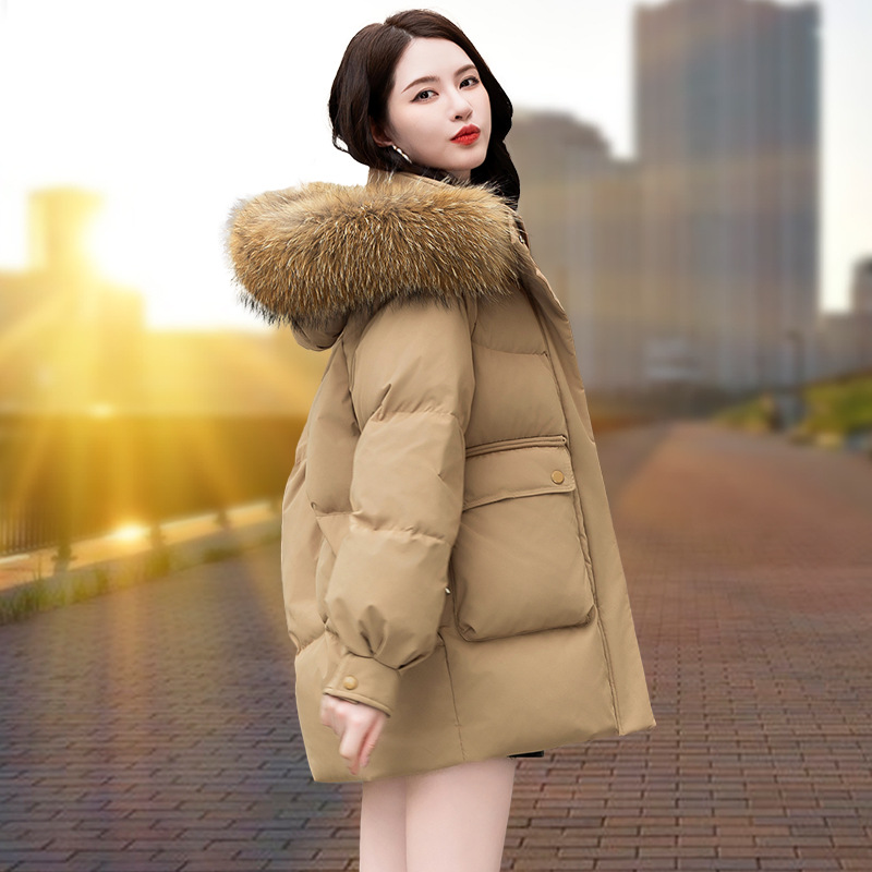 카키(너구리털 칼라)