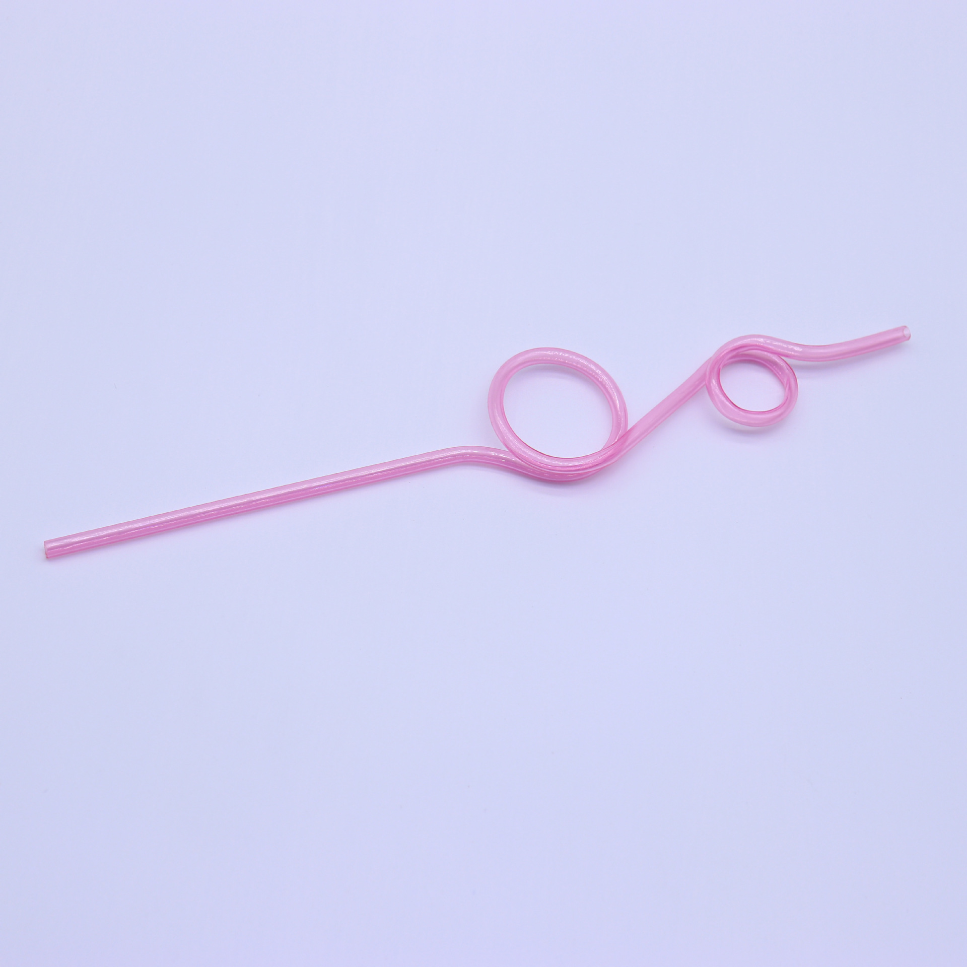 Paja de forma creativa directa de fábrica PETG forma curva paja fiesta niños divertido arte paja en stock