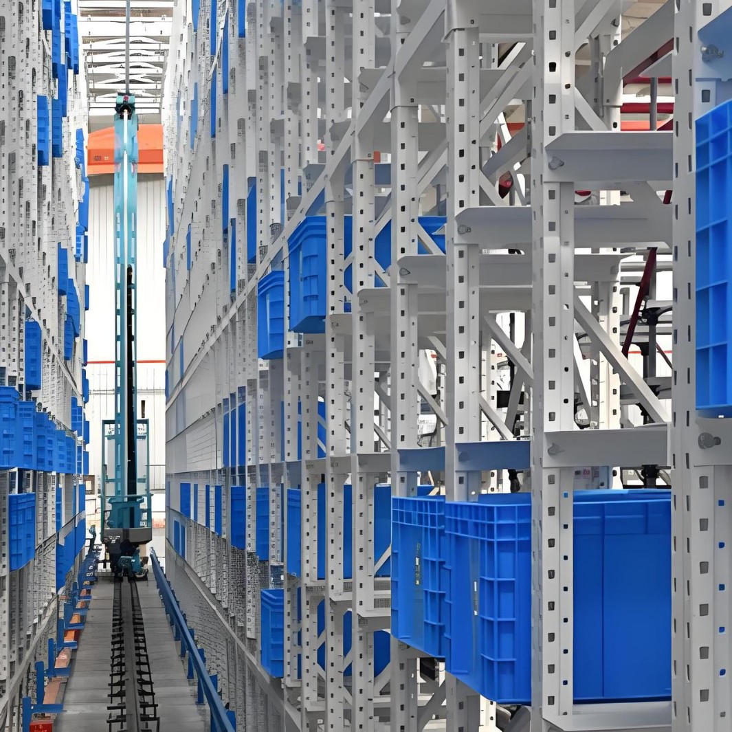 Automation shuttle stereo warehouse AGV runs high -level warehouse…
