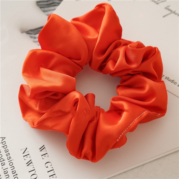 Sweet Solid Color Cloth Handmade Hair Tie display picture 5