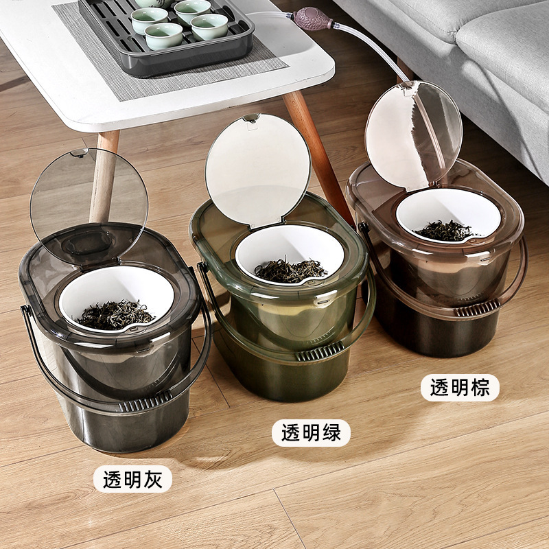 茶桶、茶渣分離濾過排水桶、茶道茶台ゴミ箱、茶道具付属品、排水桶、乾湿分離|undefined