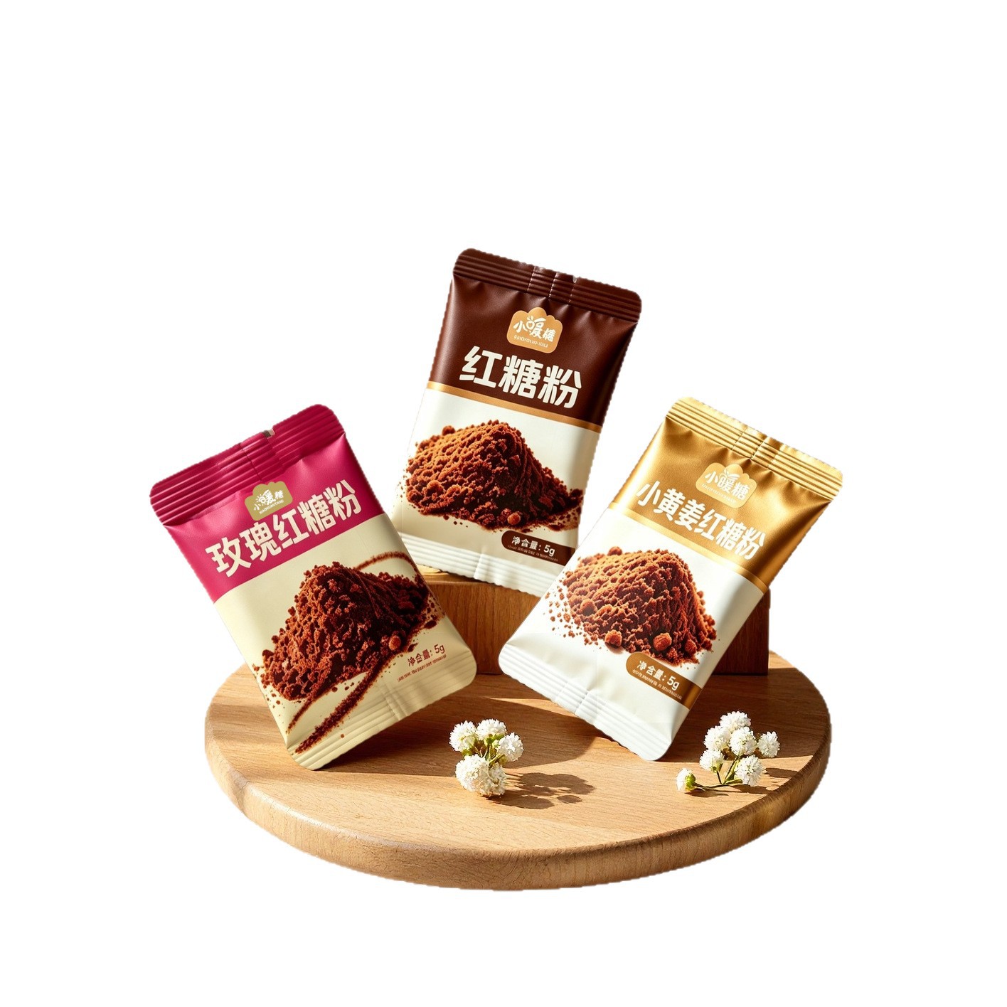 Brown Sugar Powder 5g Individual Sachets Yunnan Sugarcane Hong Tang for Coffee Milk Tea and Baking details